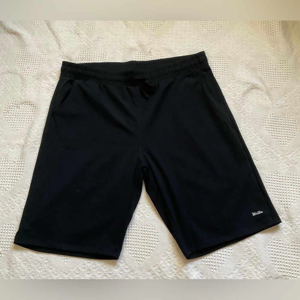 Willits Men’s Black Cotton Athletic Shorts